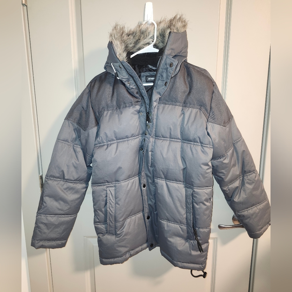 Members Only Gray Puffer Jacket